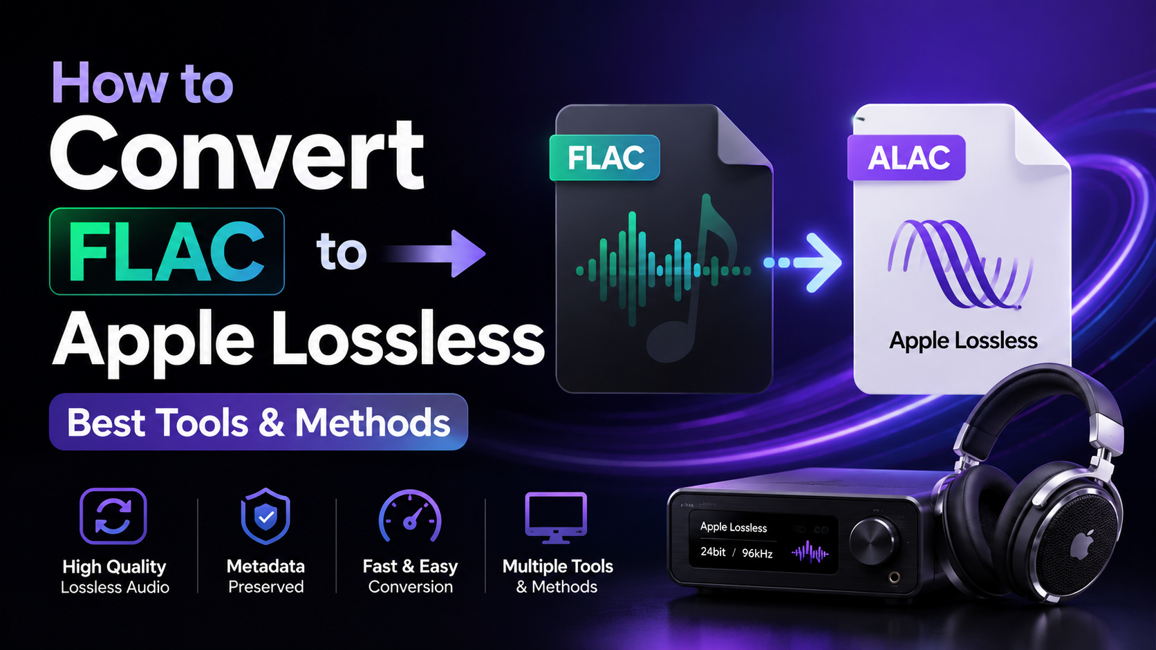 How to Convert FLAC to Apple Lossless: Best Tools & Methods