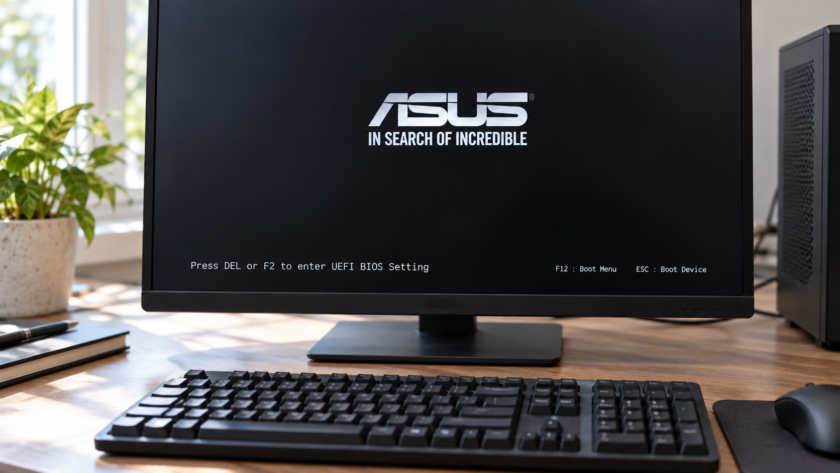 再起動してBIOS・UEFI設定画面へ入る
