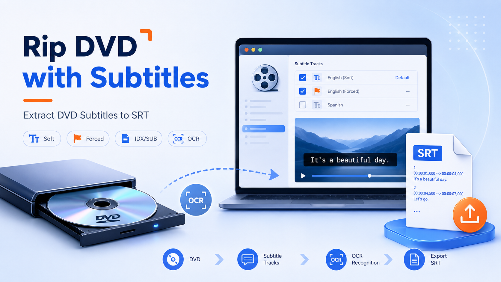 How to Rip DVD with Subtitles and Extract Subtitles from DVD to SRT [2026]