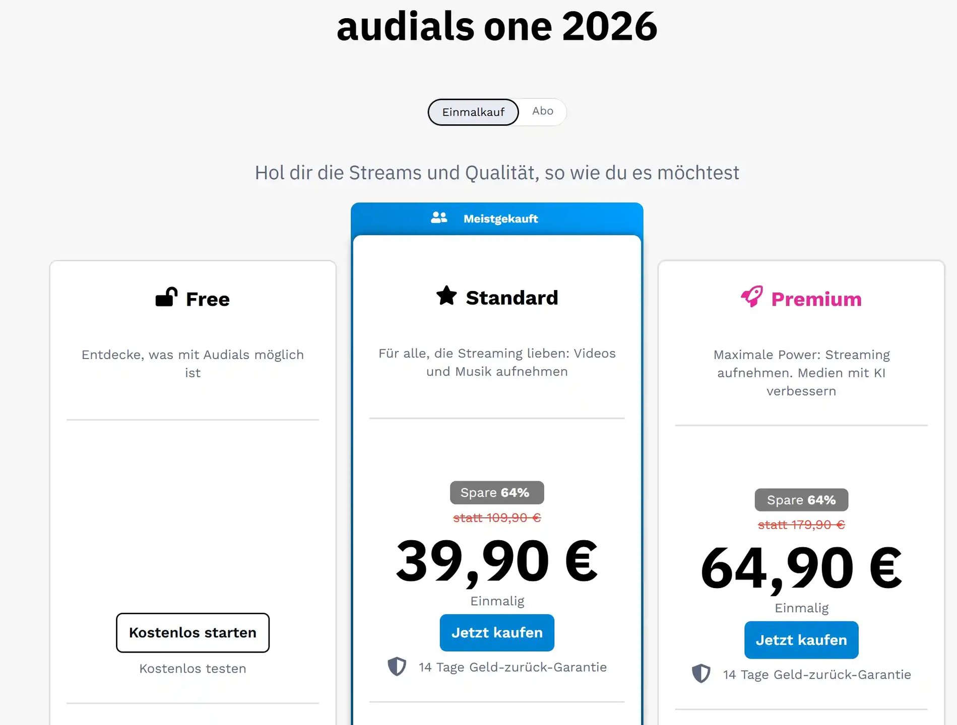 audial one price