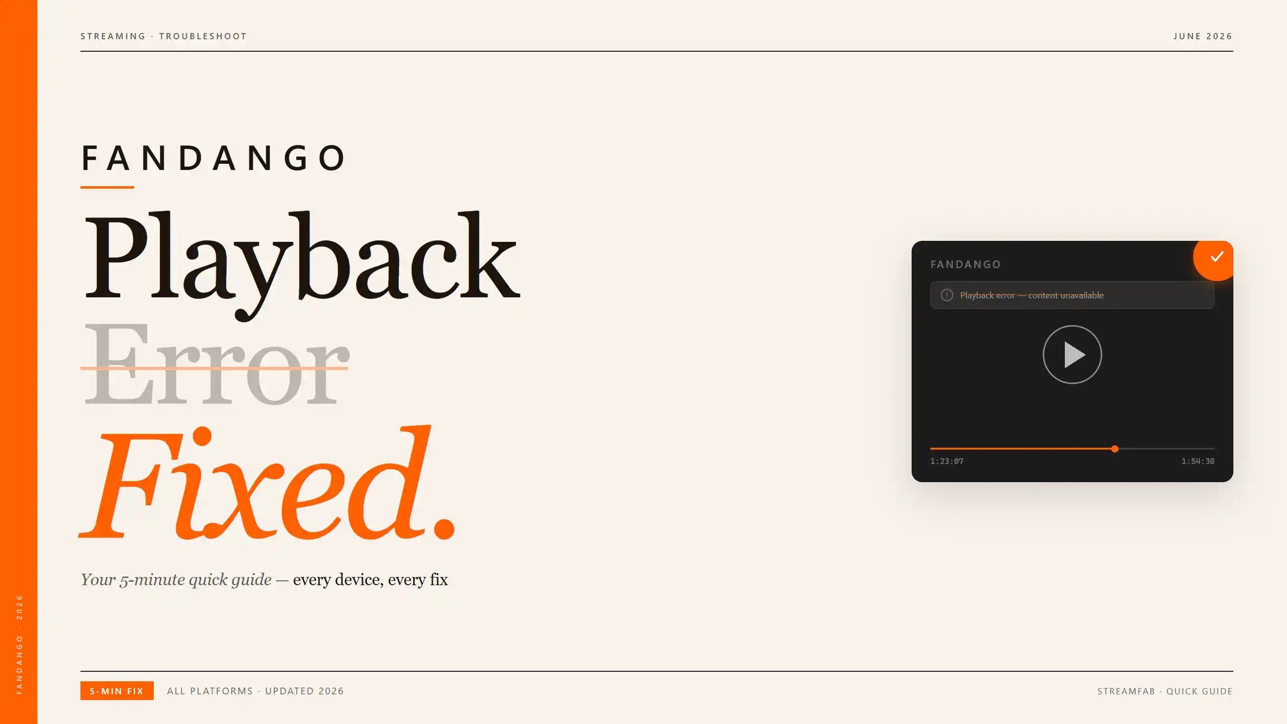 Fandango Playback Error Fixed: 5-Min Quick Guide 2026