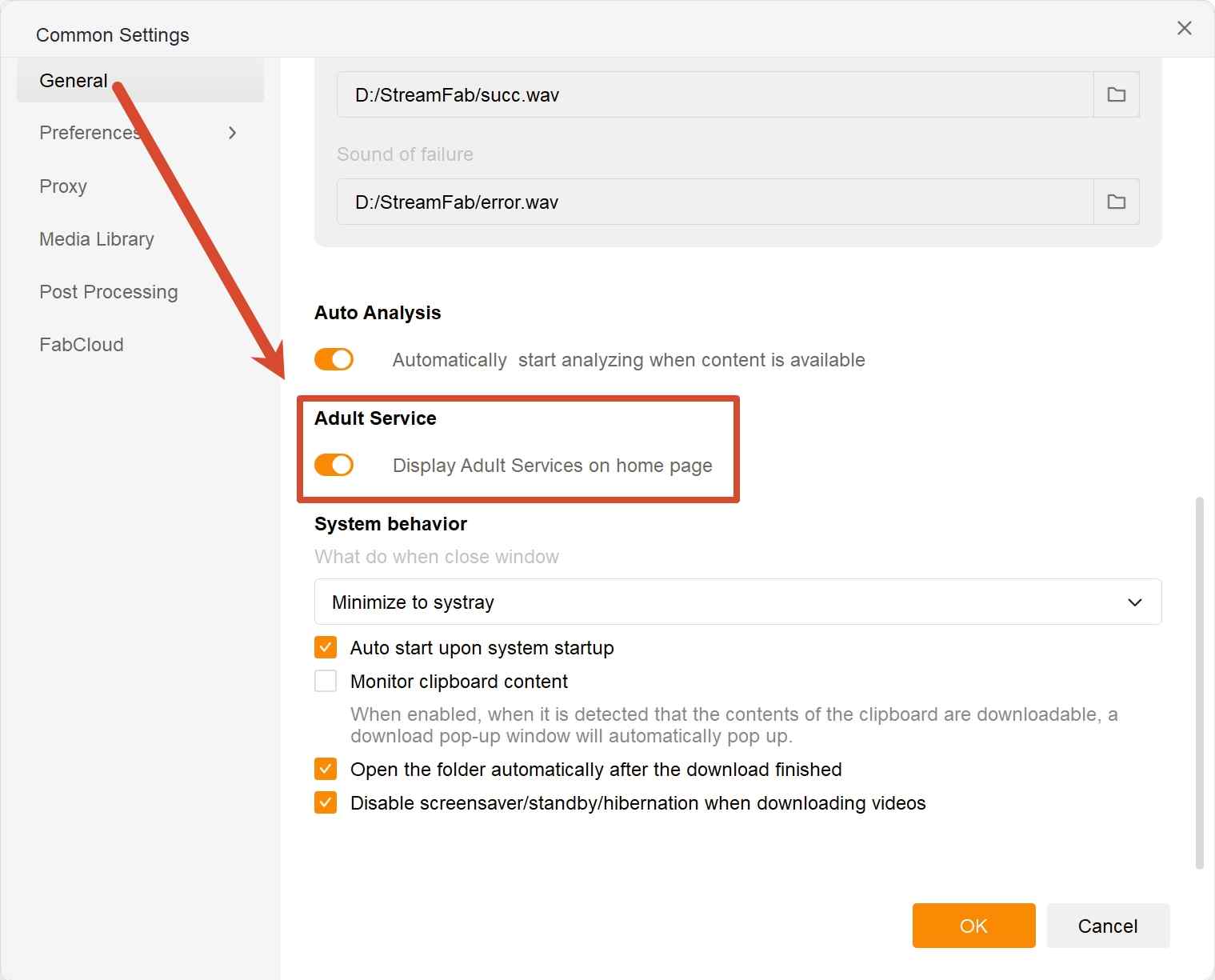 streamfab adult services enabled