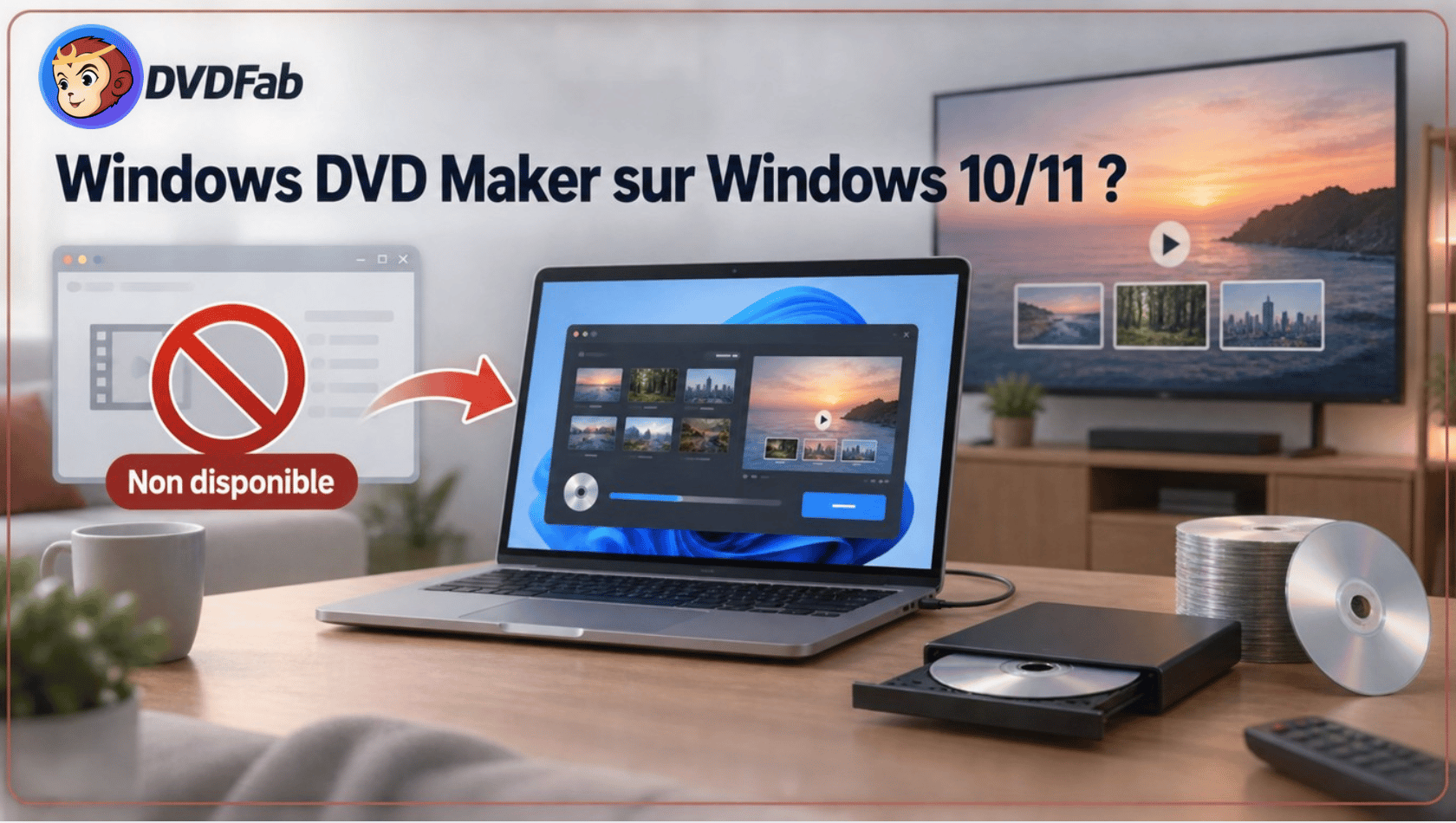 Windows DVD Maker sur Windows 10/11&nbsp;: créer un DVD-Video lisible