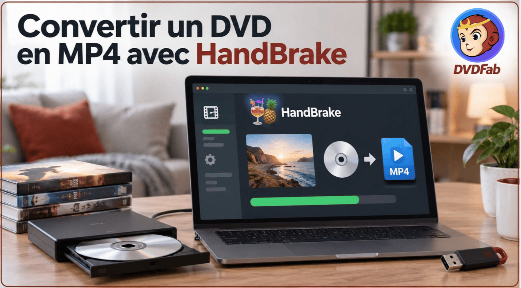 HandBrake : convertir un DVD en MP4 en 6 étapes
