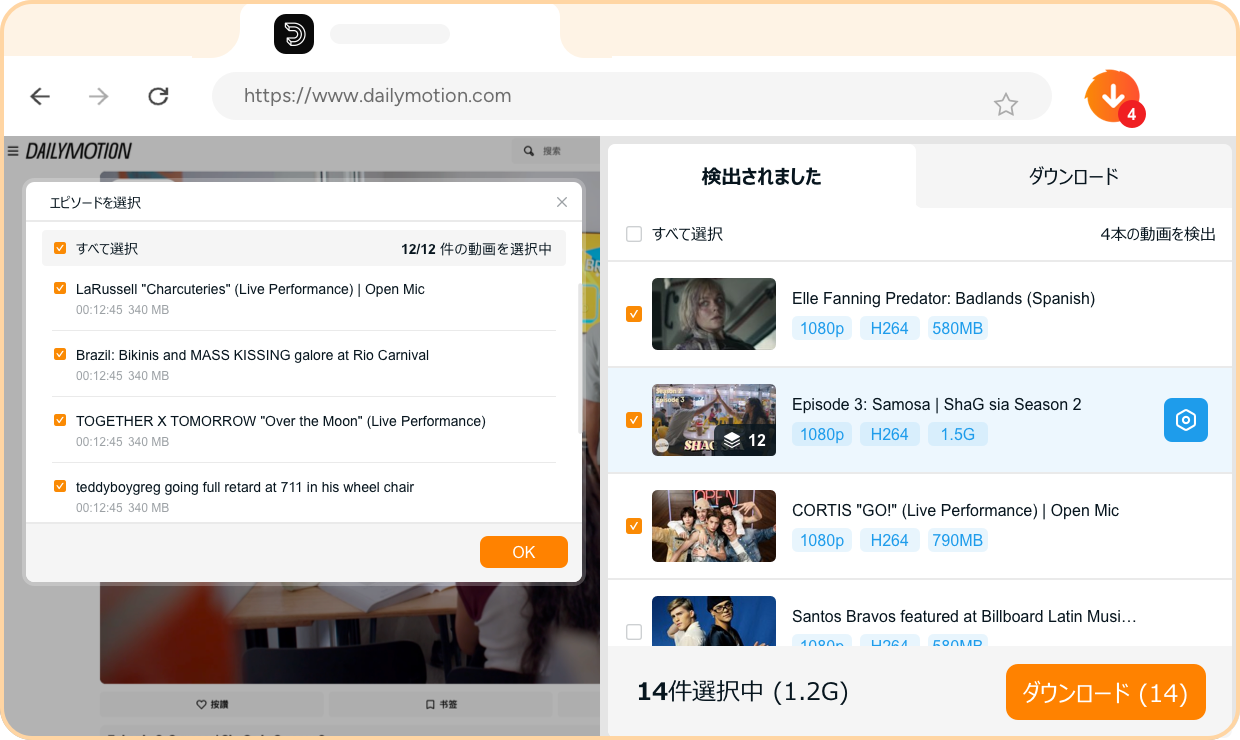streamfab for browser手順 4