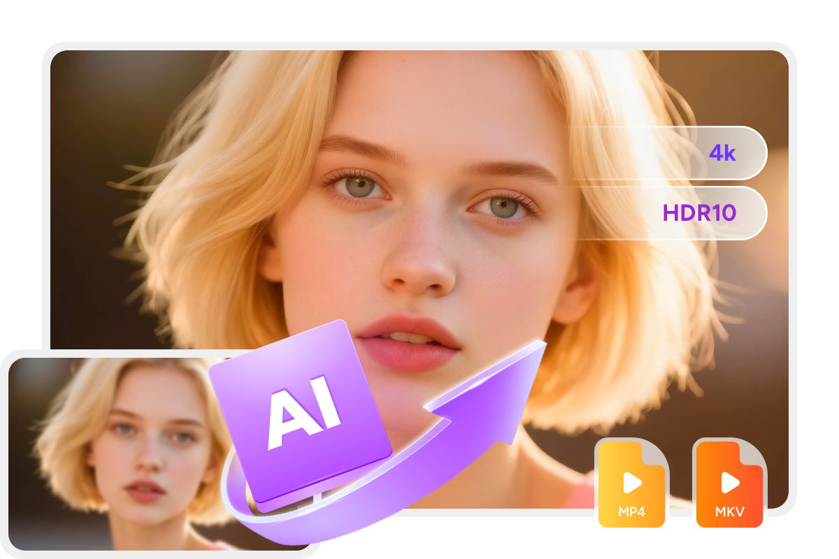 Ausgabe von DVD und Blu-ray Quellen in 4K HDR10 MP4/MKV