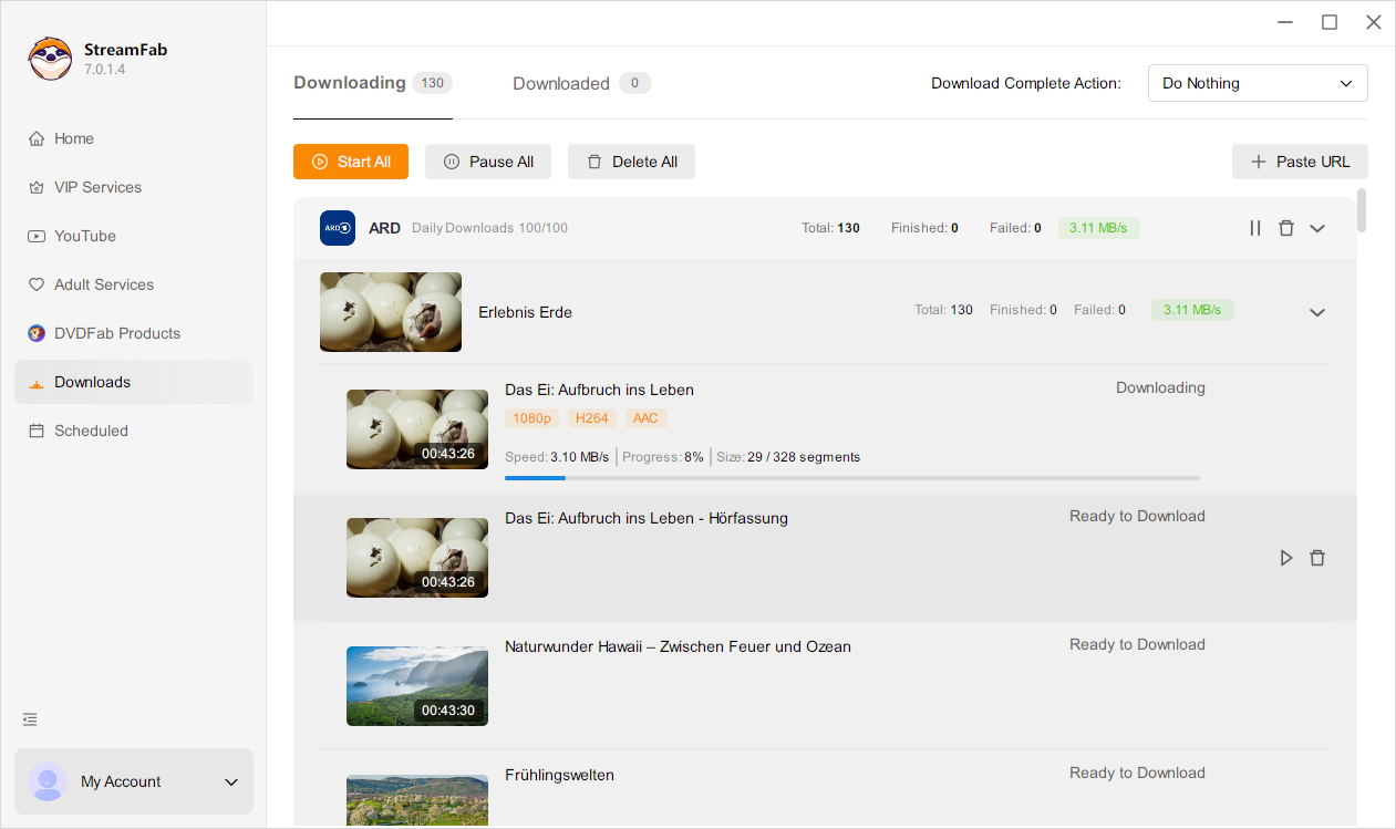 how to download from ard with streamfab step 3