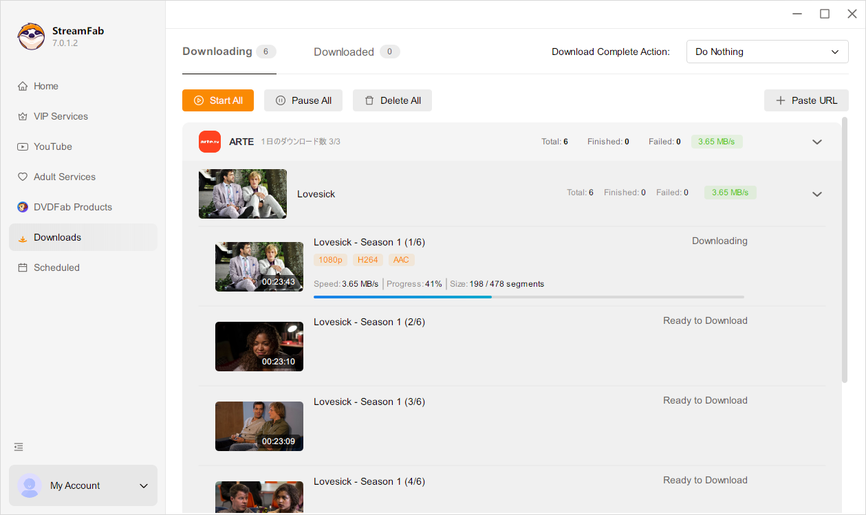 使用 StreamFab 從 ARTE 下載的步驟3