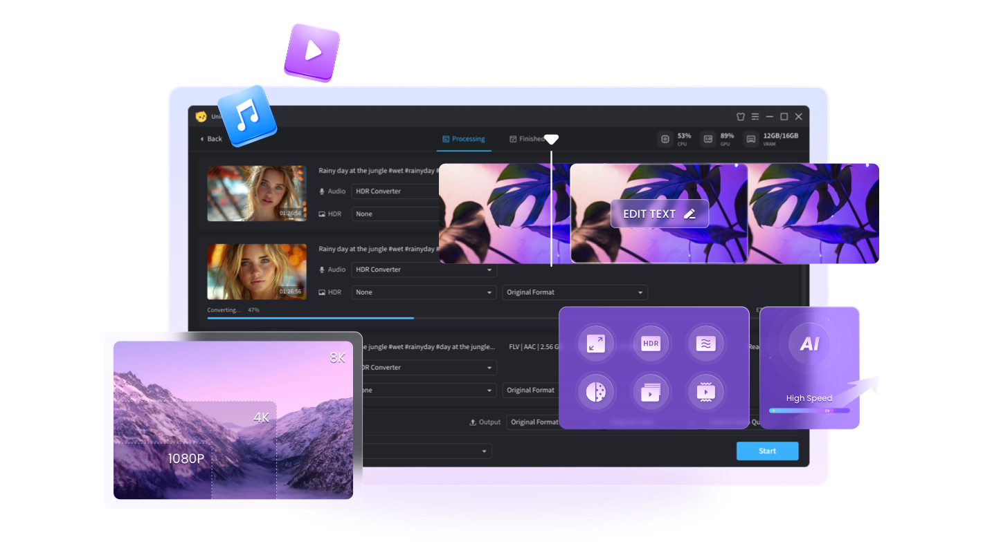 UniFab AI Video Enhancer