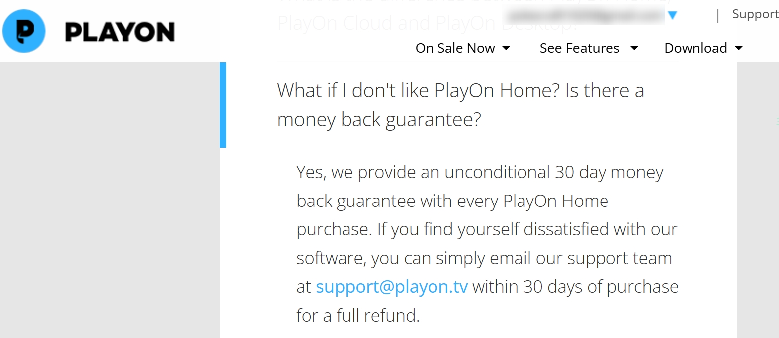 cancel playon subscription and get the refund in 30 days