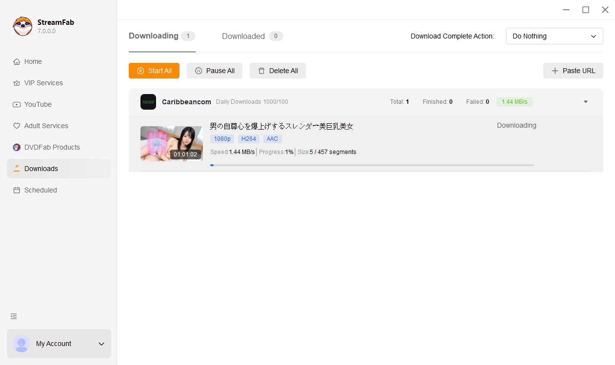 comment utiliser streamfab caribbeancom downloader