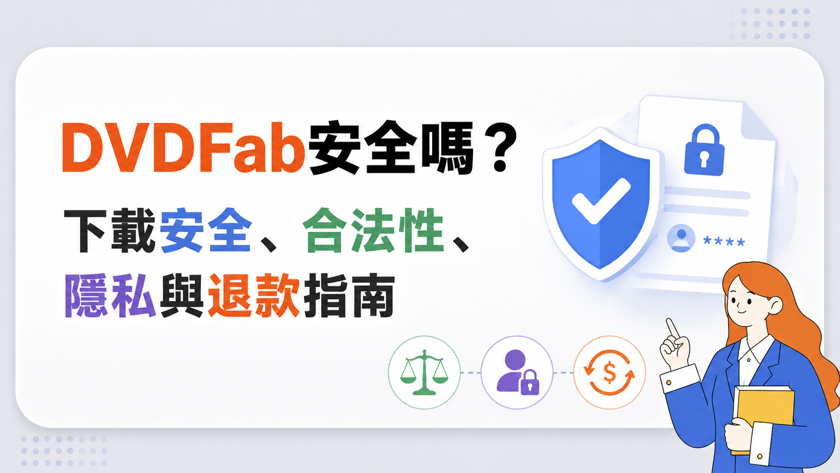 DVDFab安全嗎？下載安全、合法性、隱私與退款指南