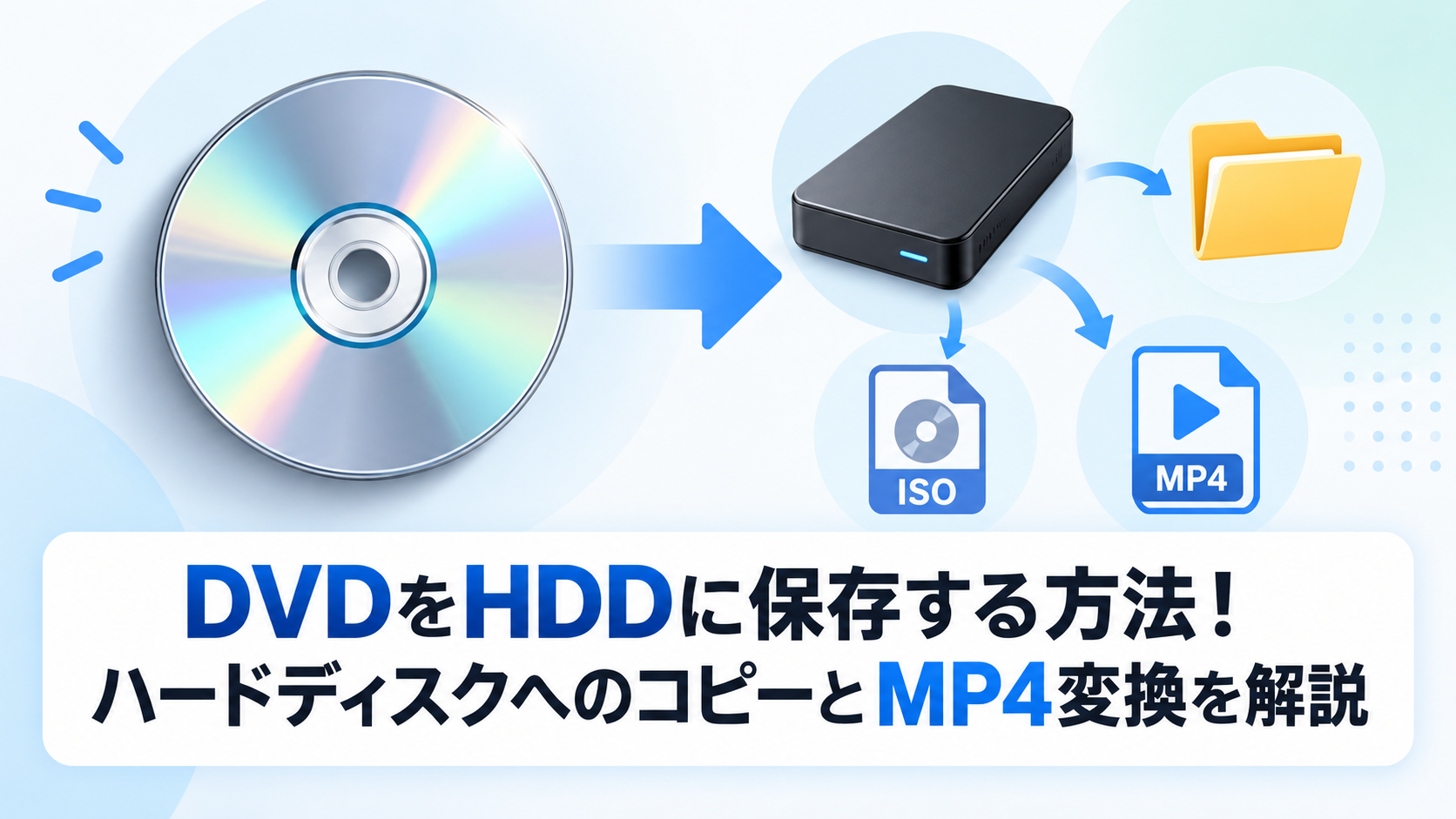 DVDをHDDに保存する方法!ハードディスクへのコピーとMP4変換を解説