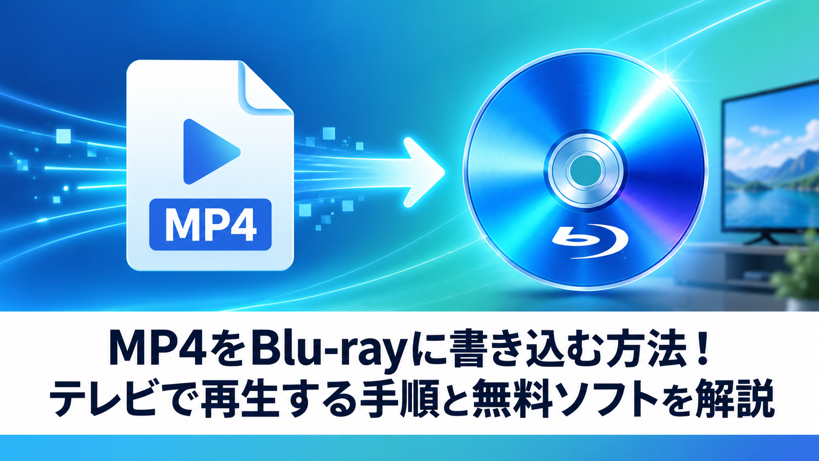 【2026最新】MP4をBlu-rayに書き込む方法！テレビで再生する手順と無料ソフトを解説
