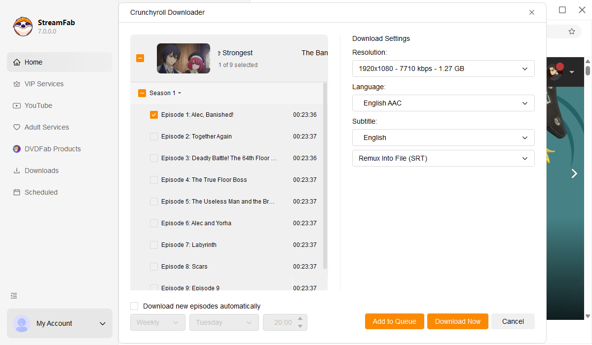 lire des vidéos crunchyroll