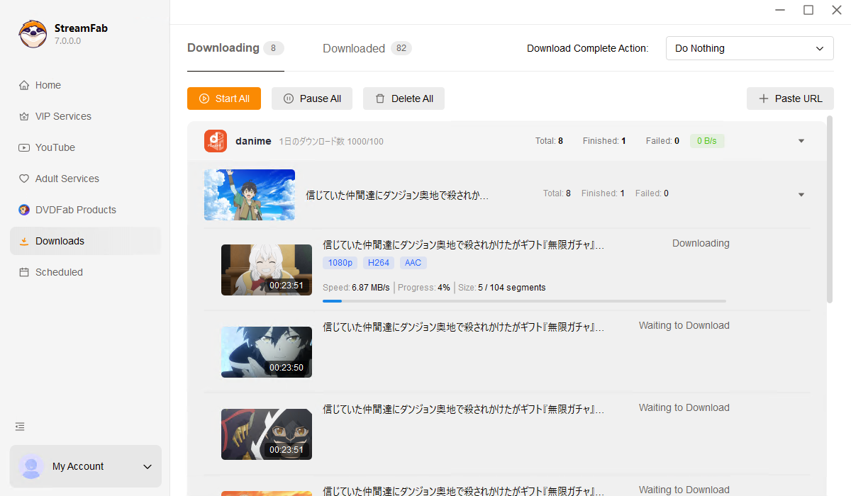 comment utiliser streamfab danime downloader