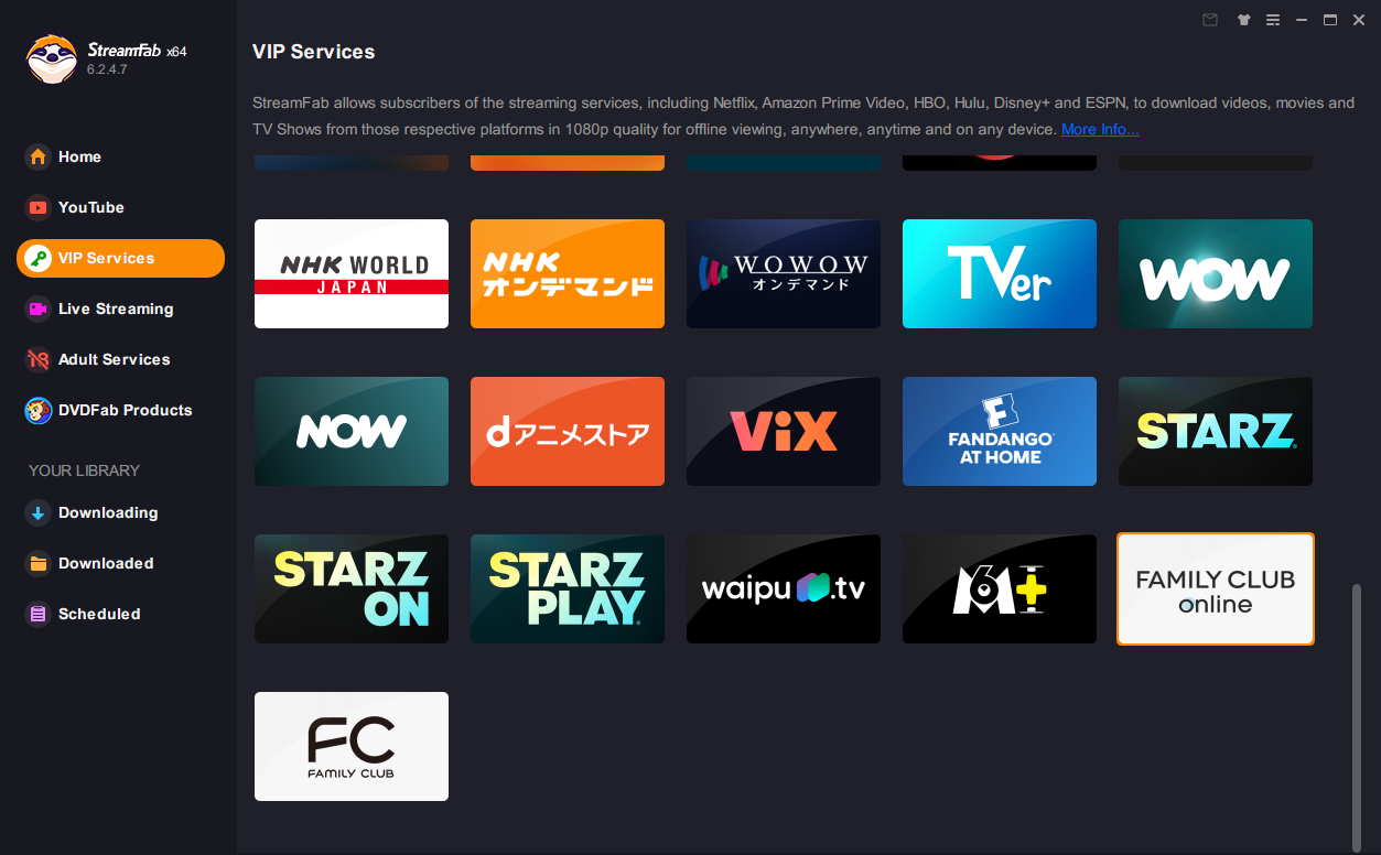how to download fc videos with streamfab step 1