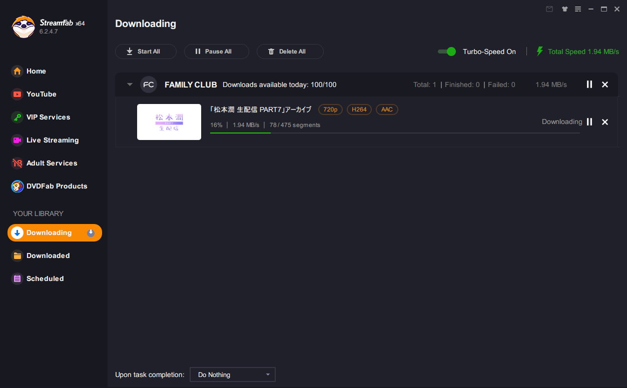 how to download fc videos with streamfab step 3