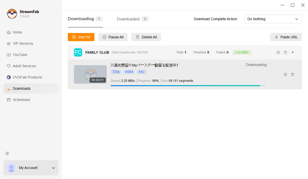 how to download fc videos with streamfab step 3