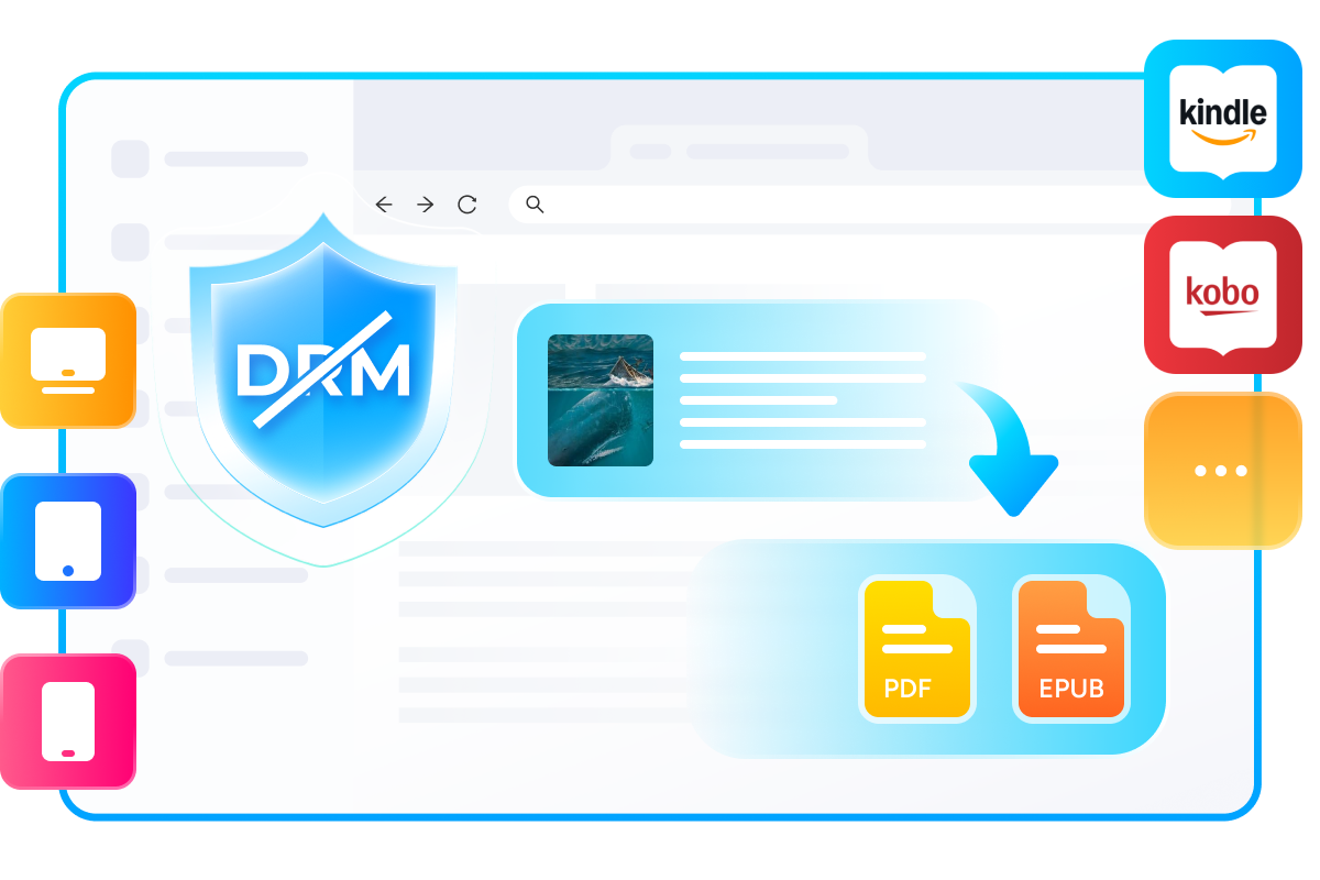 convert ebooks to pdf or epub for reading on any device