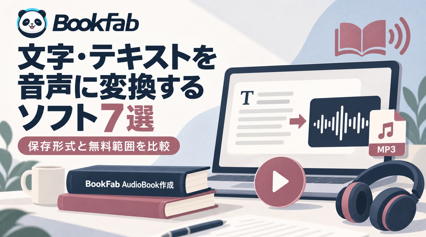 【2026年】文字・テキストを音声に変換する方法！MP3・WAV対応ソフト7選