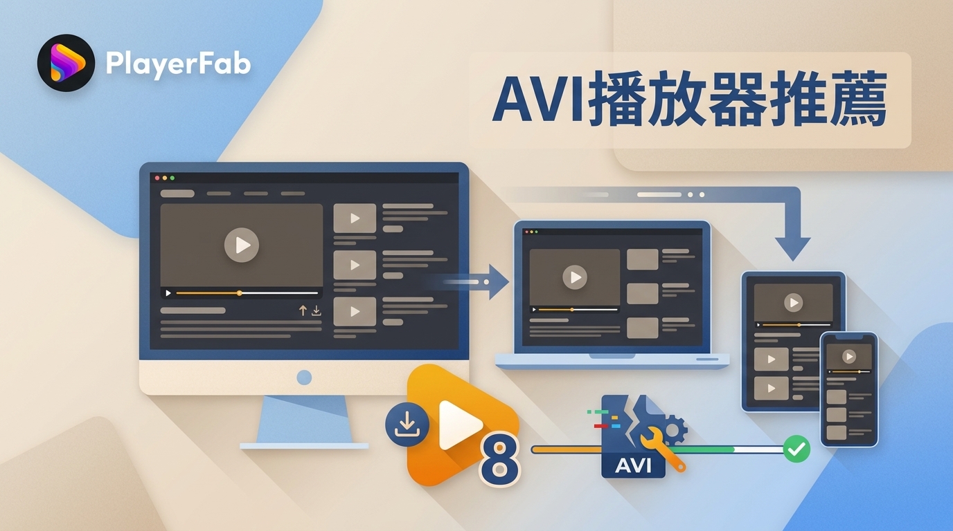 2026年8款AVI播放器推薦：Windows、Mac、iPhone與Android
