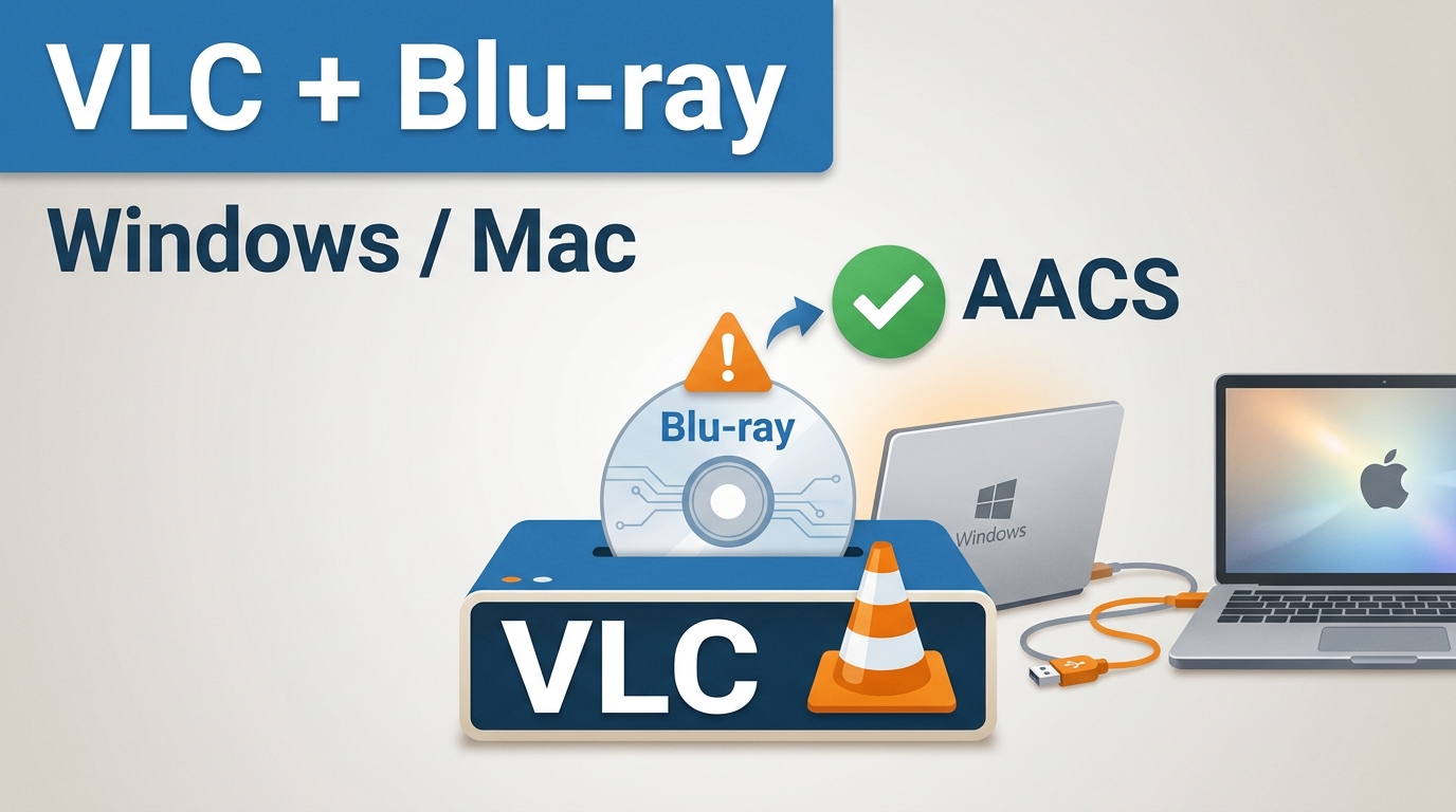 VLC Blu-ray : lire un disque sur Windows et Mac, erreurs AACS résolues