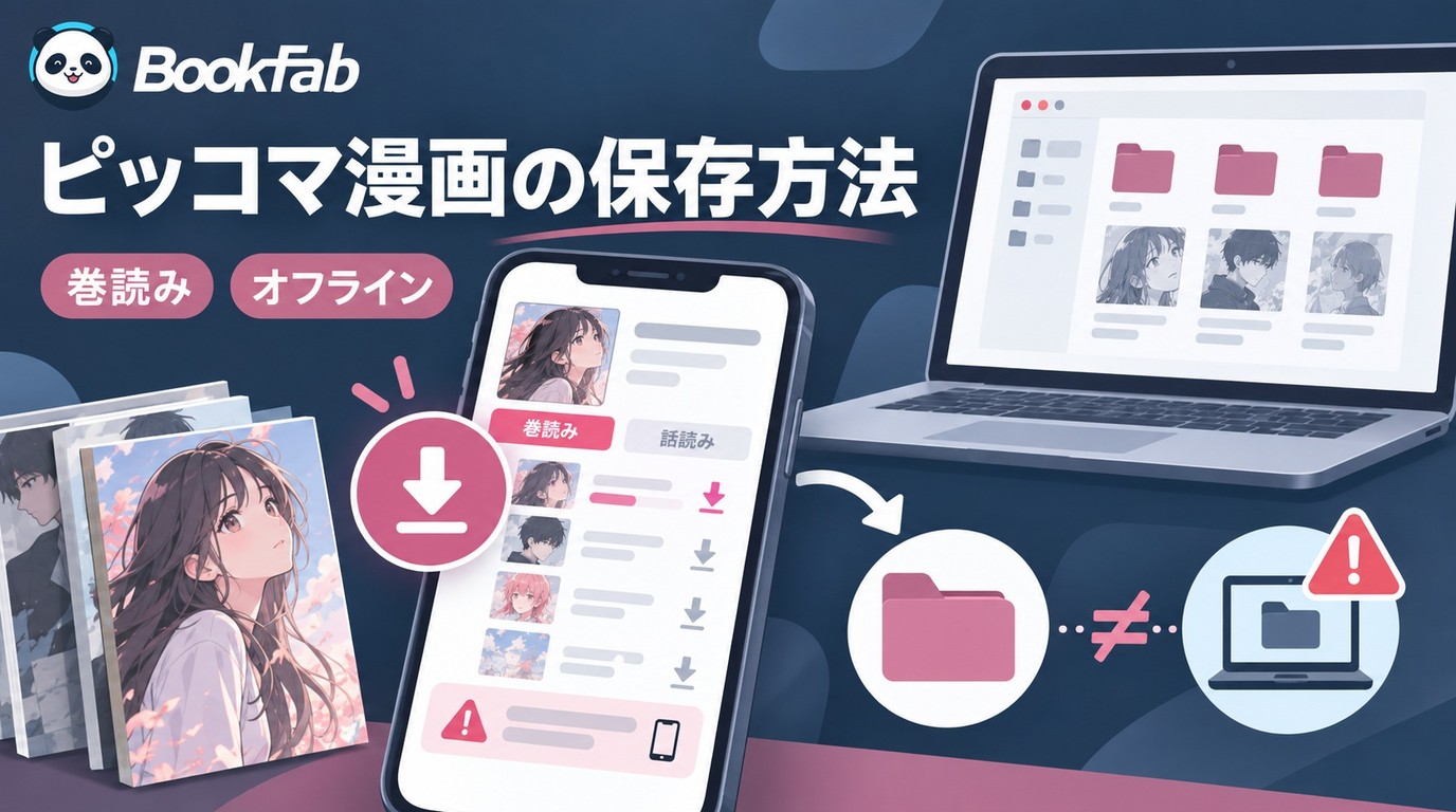 【2026年】ピッコマ漫画を保存する方法：ダウンロード先・PC保存・スクショを解説