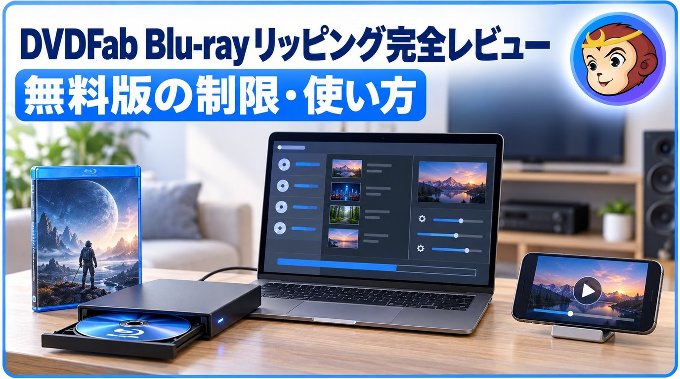 DVDFab Blu-rayリッピングの評判・無料版の制限・価格と使い方|安全性とMP4設定も解説