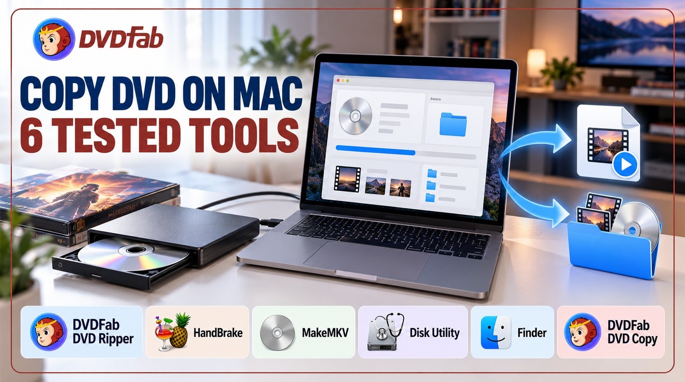 How to Copy DVD on Mac: 6 Tested DVD Copy Software for Mac in 2026