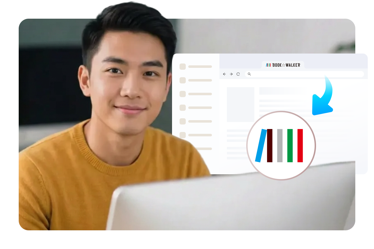 Erkennt BookWalker-Manga automatisch mithilfe des integrierten Browsers