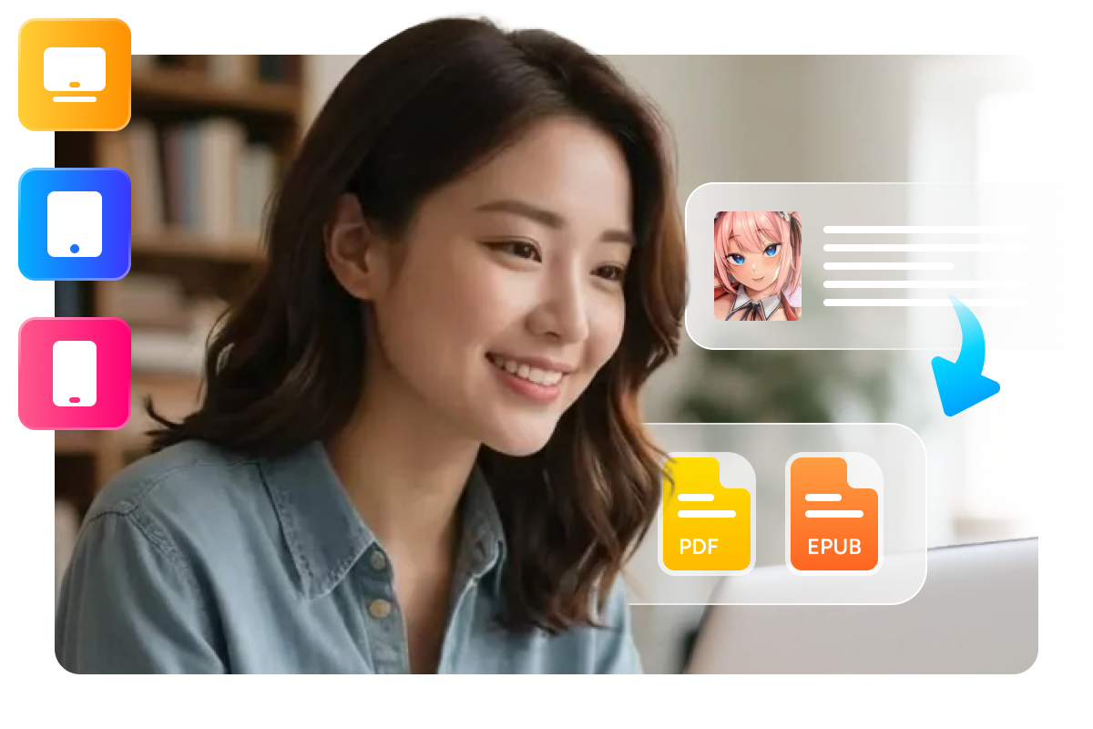 convert protected fanza manga to open formats