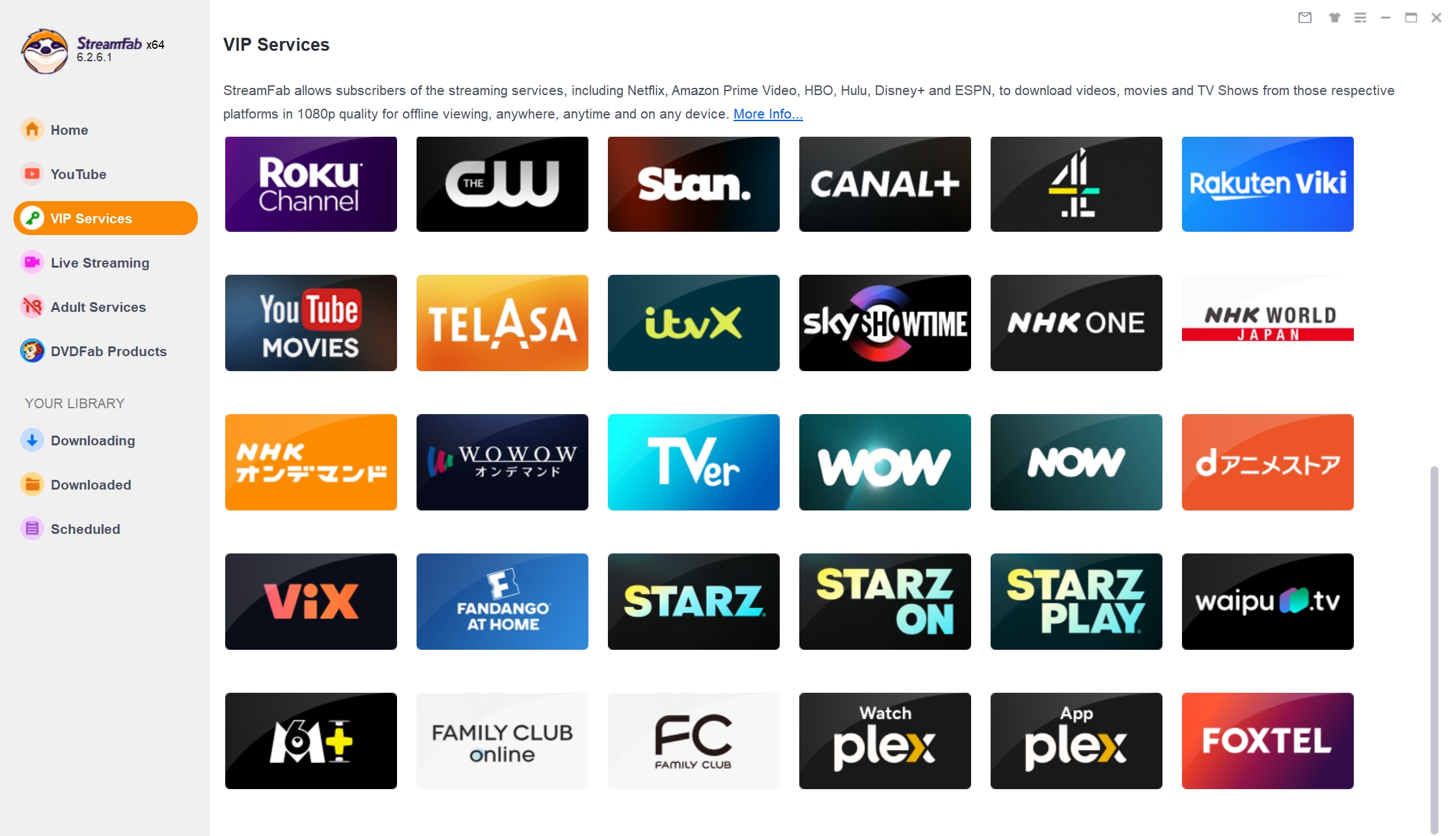 StreamFab で Foxtel をダウンロードする方法手順1