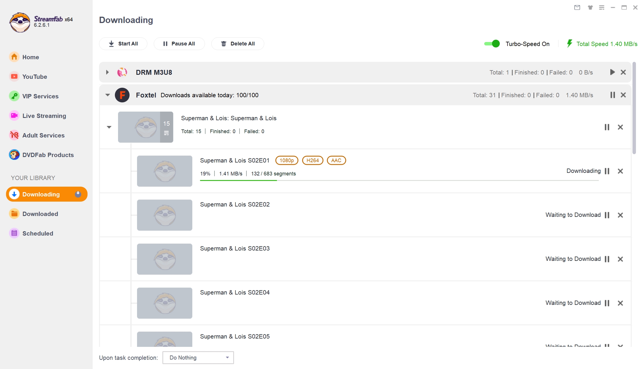 StreamFab で Foxtel をダウンロードする方法手順2