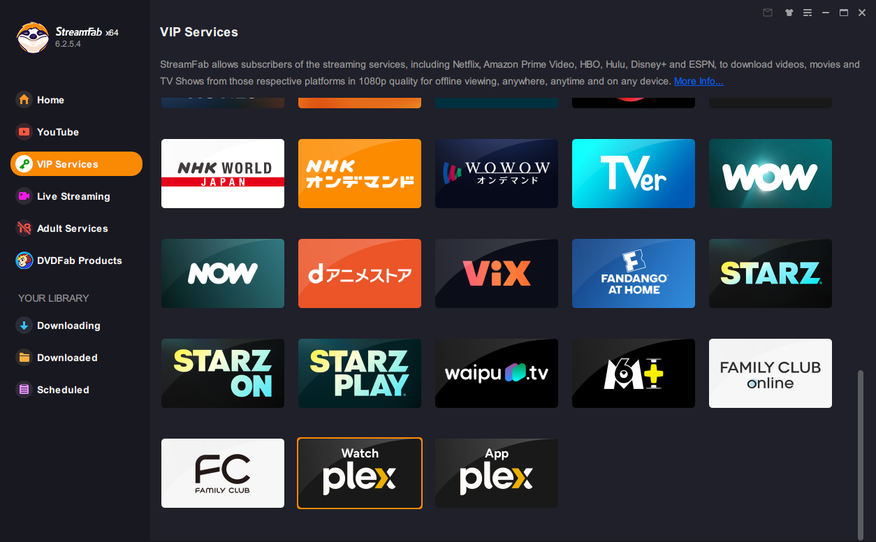 使用 StreamFab 下載 Plex 視頻步驟 1