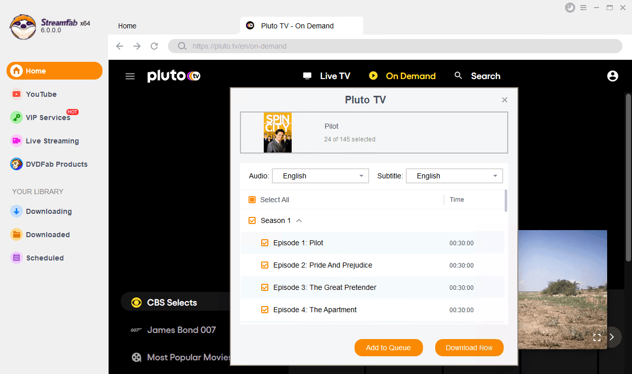 lire des vidéos pluto tv