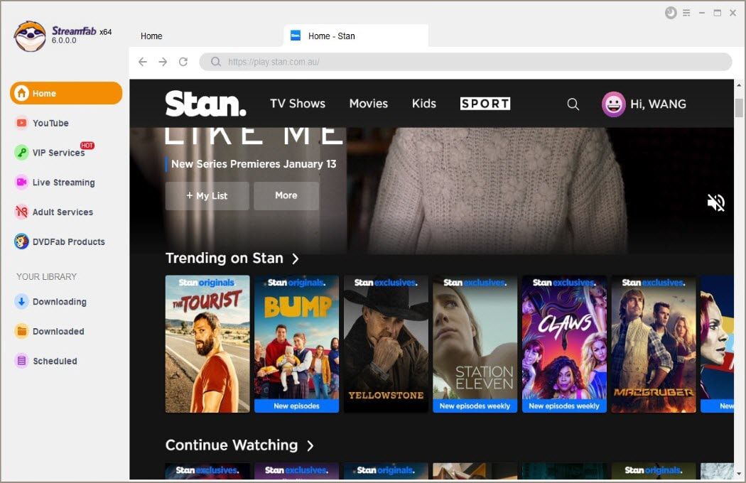 play stan videos