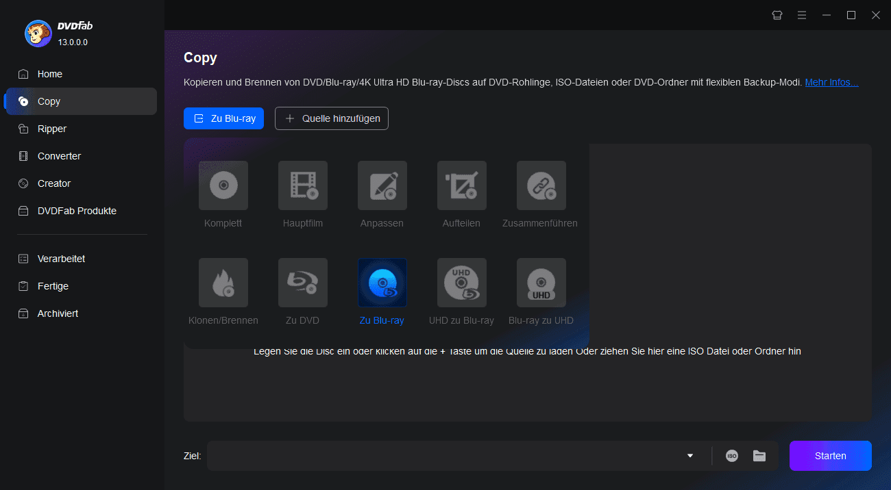 dvdfab dvd to blu-ray converter Anleitung 1