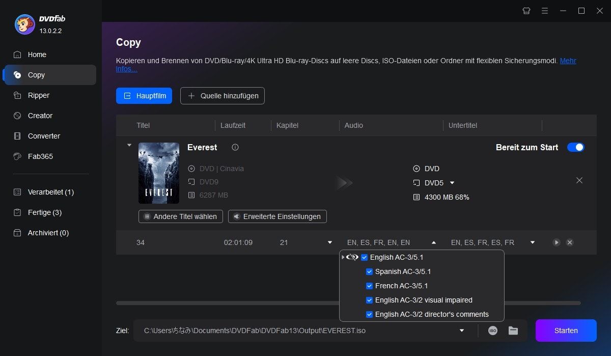 dvdfab dvd cinavia removal Anleitung 2