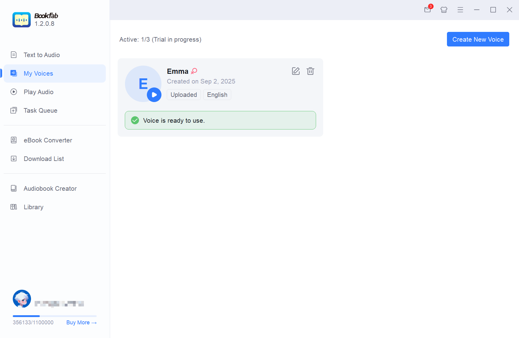 Personnaliser le profil vocal