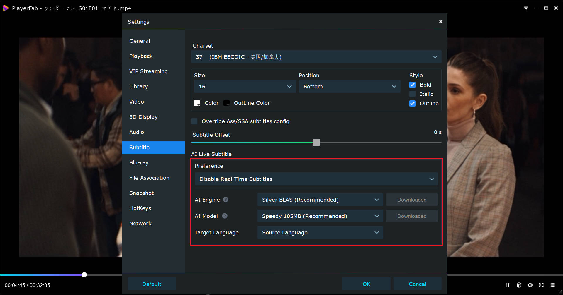 select an ai engine and ai model 