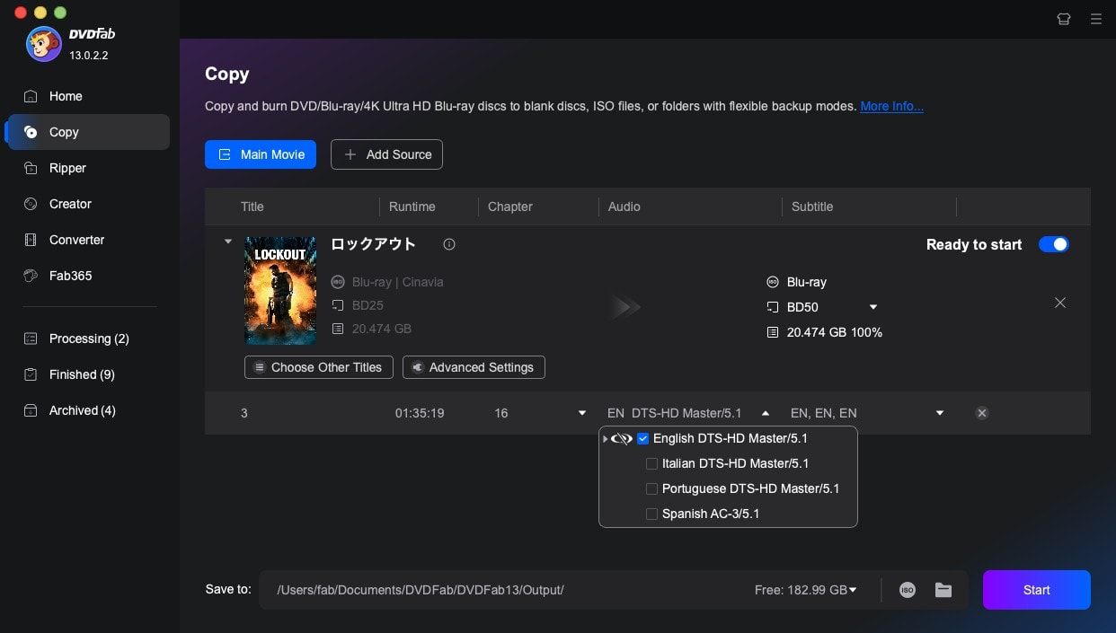 dvdfab blu-ray cinavia removal for Mac guide 2