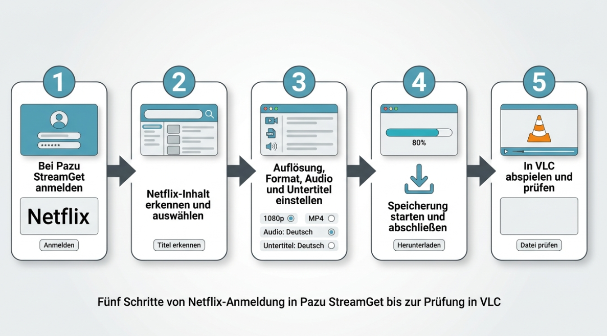 Netflix mit Pazu StreamGet herunterladen