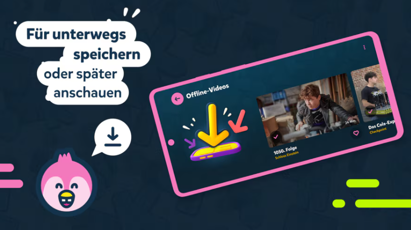 KiKA-App mit Offline-Download-Funktion