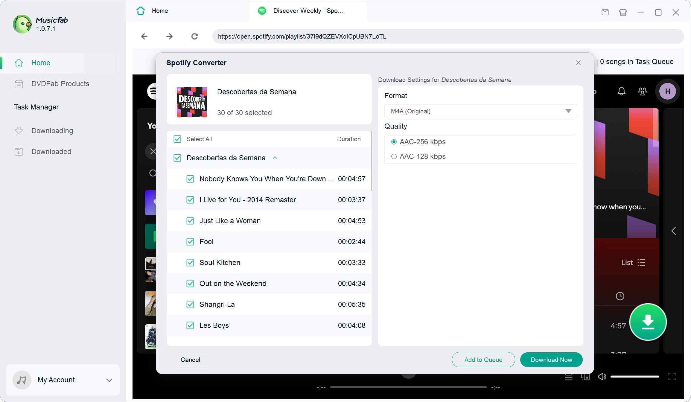 use musicfab spotify converter step 3