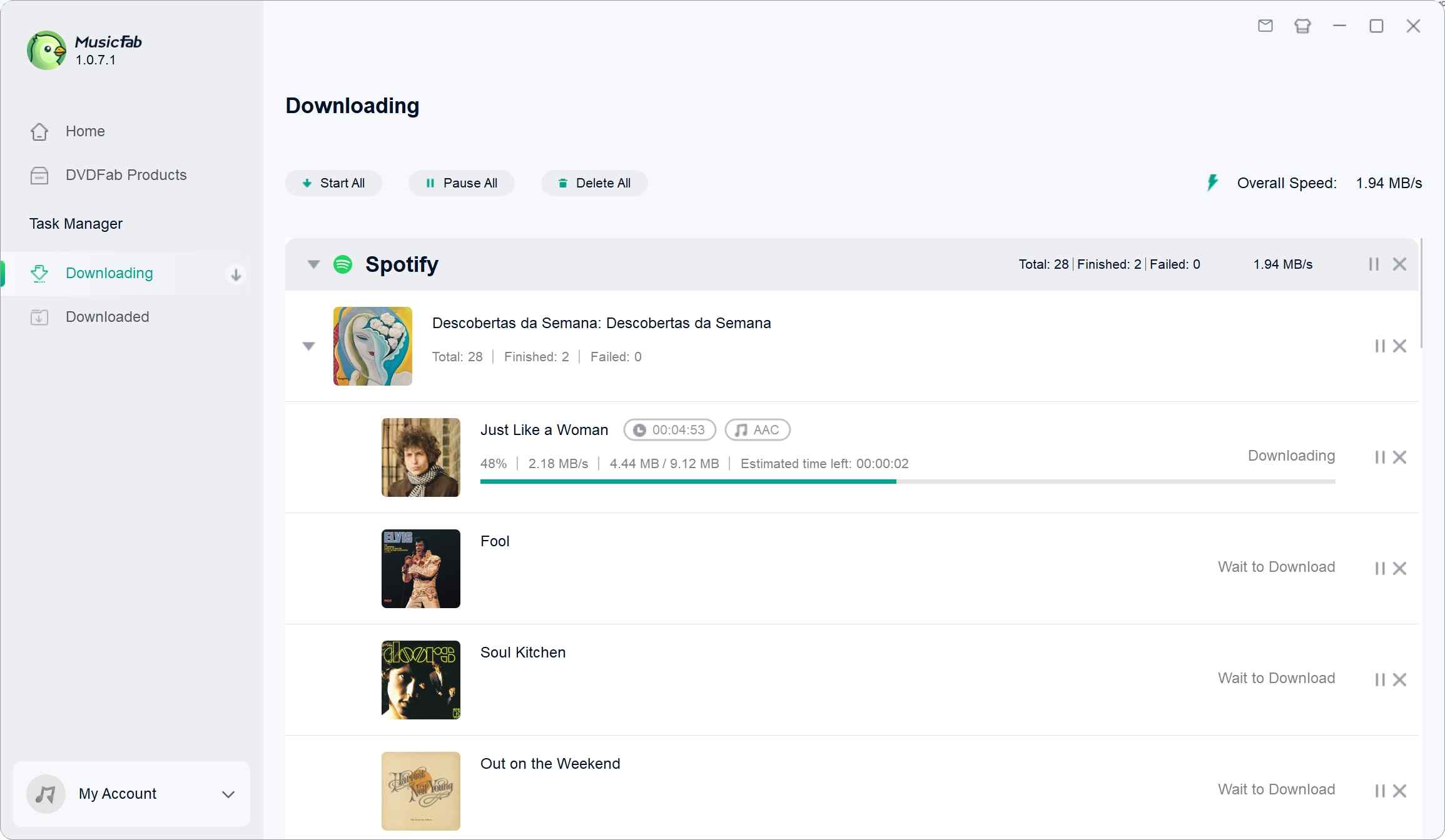 use musicfab spotify converter step 4
