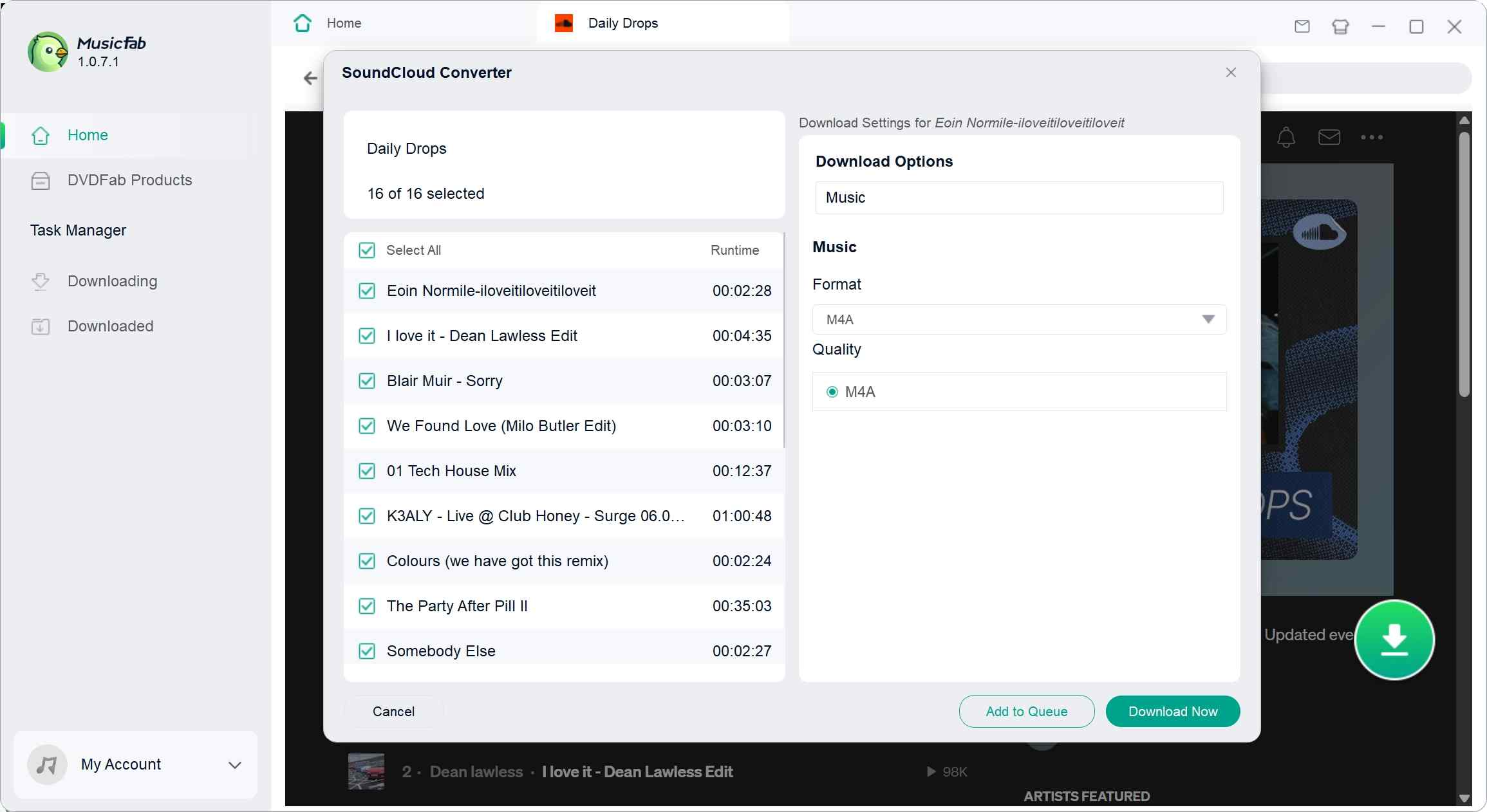 use musicfab soundcloud converter step 3