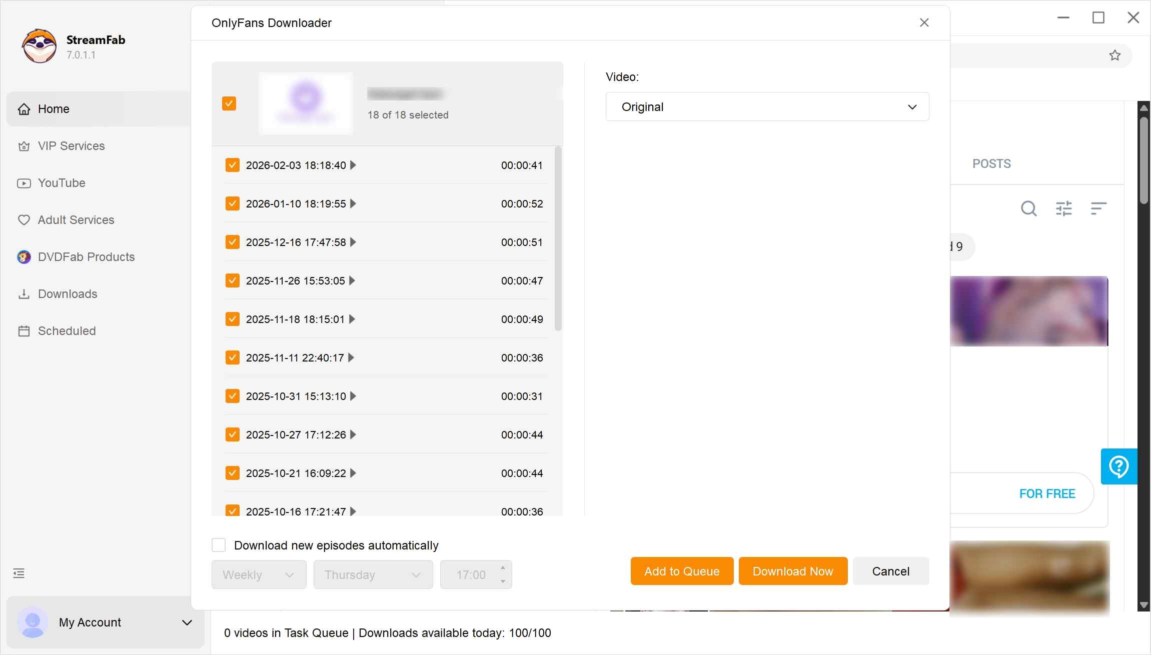 how to use streamfab onlyfans downloader step 3