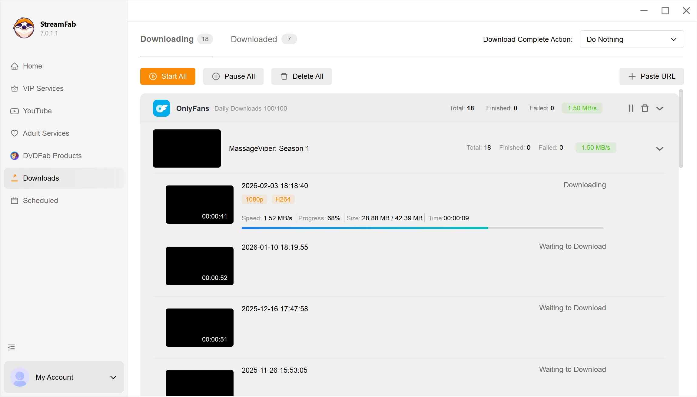 how to use streamfab onlyfans downloader step 4