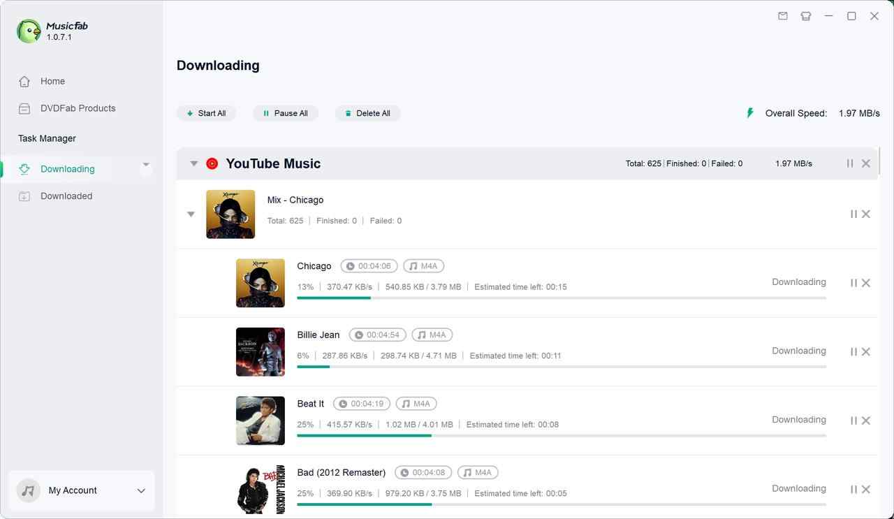 use youtube music converter step 4